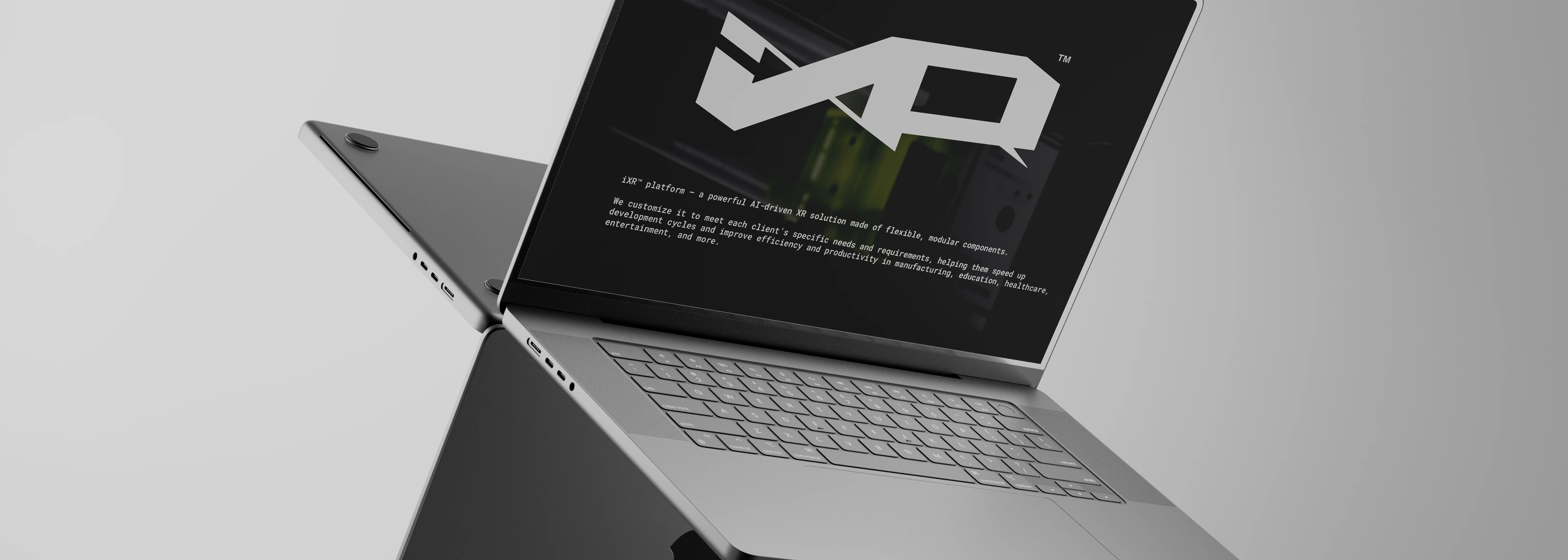 iXR platform running on a laptop
